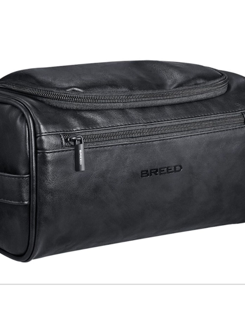 BREED LEATHER TRAVEL DOPP KIT BLACK